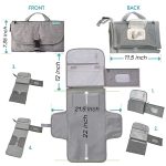 Portable Diaper Changing Pad, Portable Changing pad for Newborn Girl & Boy - Baby Changing Pad with Smart Wipes Pocket – Waterproof Travel Changing Kit - Baby Gift by Kopi Baby - Image 5